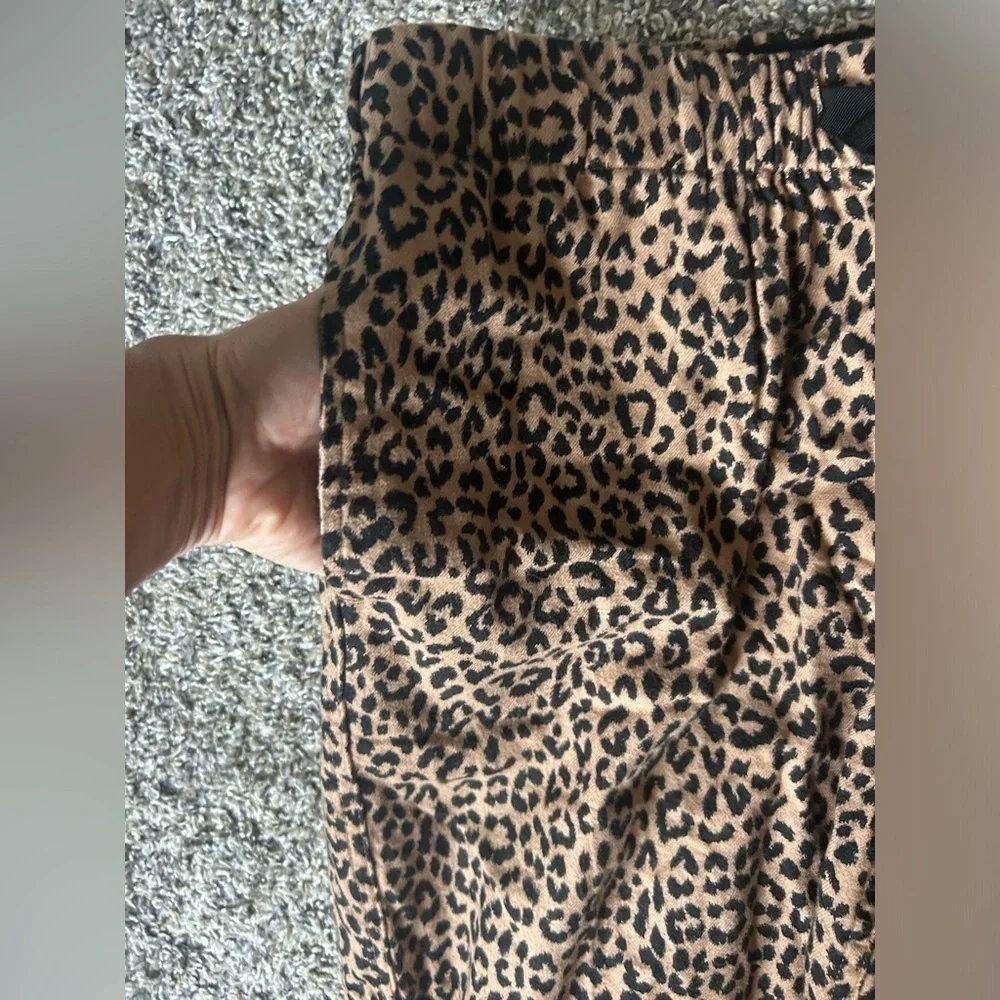 Land’s End 100% cotton cheetah print lounge pants size medium 10-12 - Picture 7 of 9